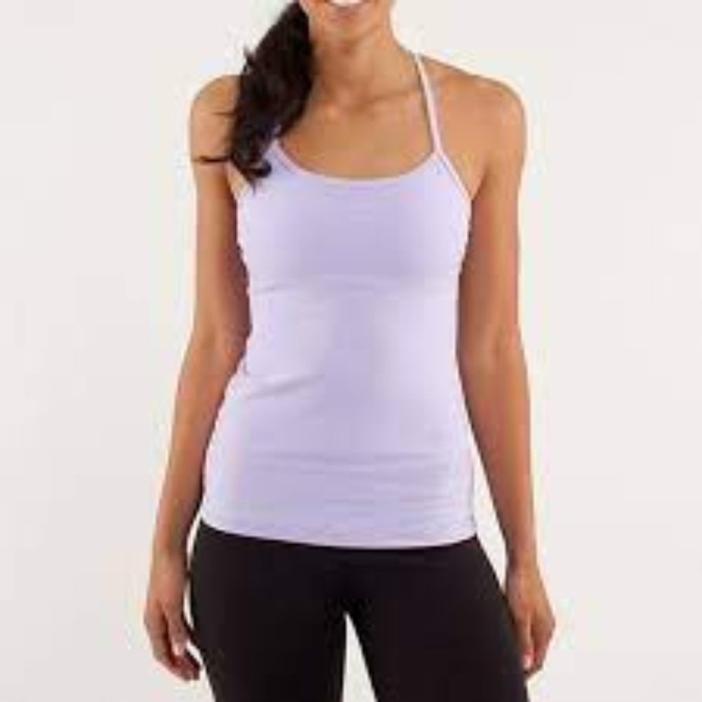 Lululemon Light Purple Power Y tank